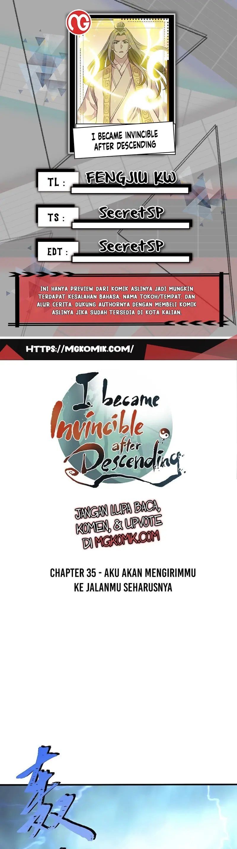 I Became Invincible After Descending Chapter 35 Gambar 1
