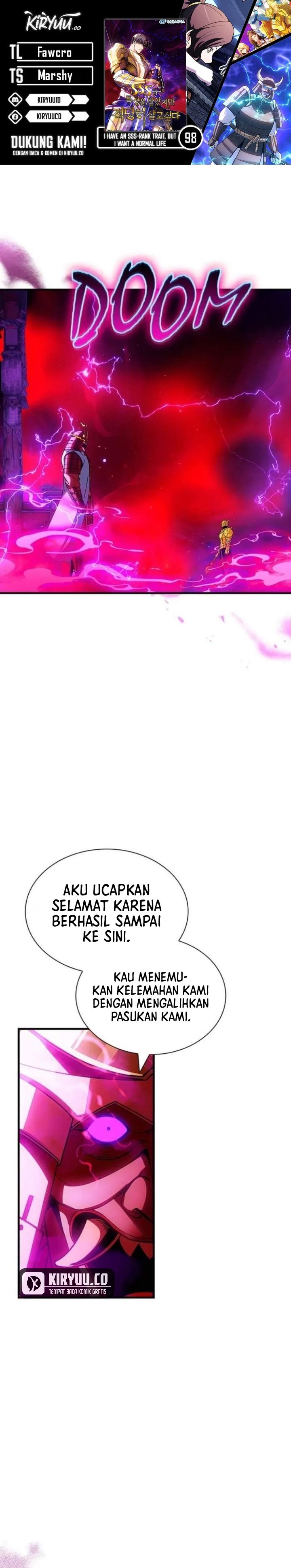 I have an SSS-rank Trait, but I want a Normal Life Chapter 98 Gambar 1