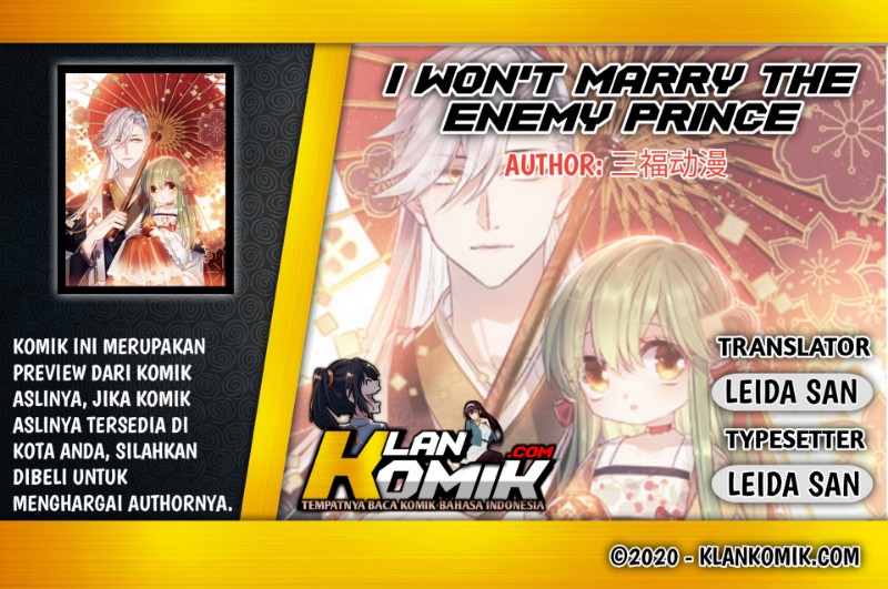 I Won’t Marry The Enemy Prince Chapter 05 Gambar 1