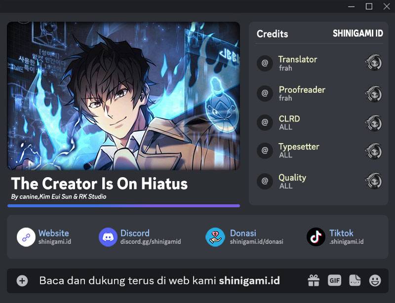 I’ll be Taking a Break for Personal Reasons (The Creator is On Hiatus) Chapter 66 Gambar 1