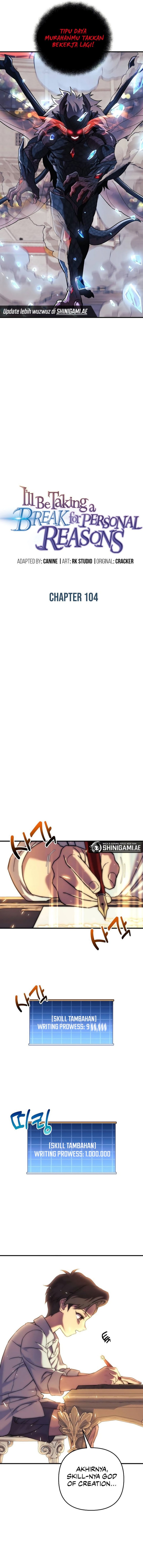 I’ll be Taking a Break for Personal Reasons (The Creator is On Hiatus) Chapter 104 Gambar 5