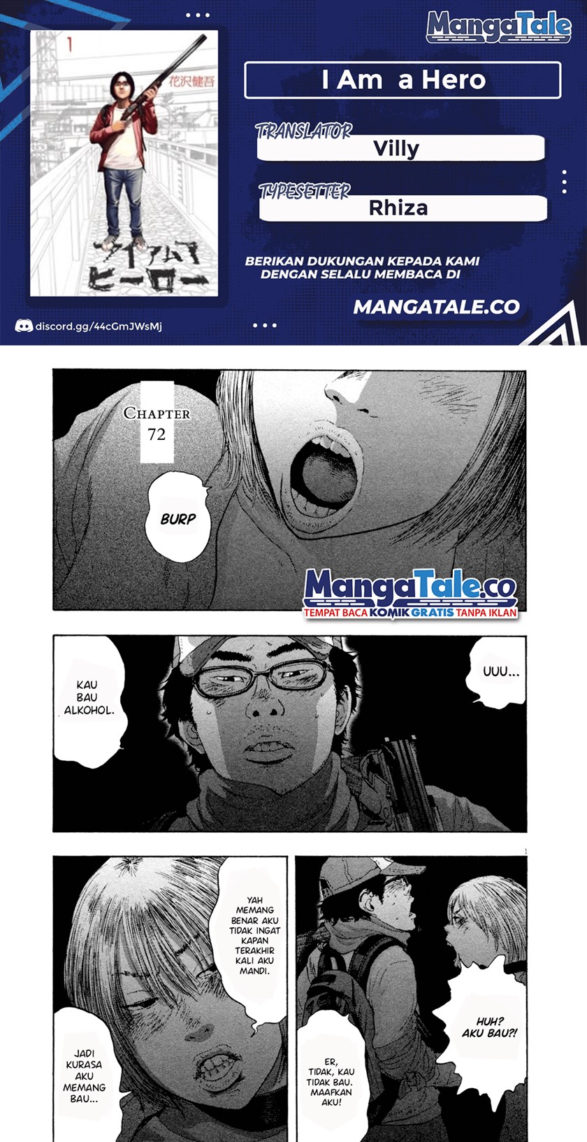 I Am a Hero Chapter 72 Gambar 1