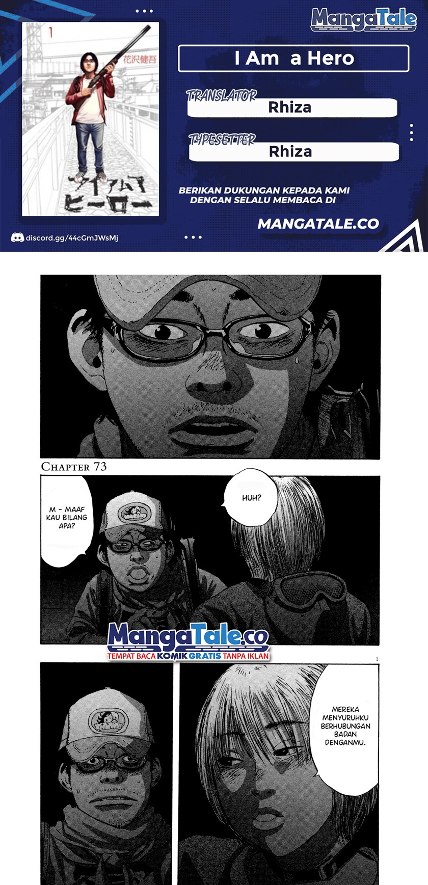 I Am a Hero Chapter 73 Gambar 1