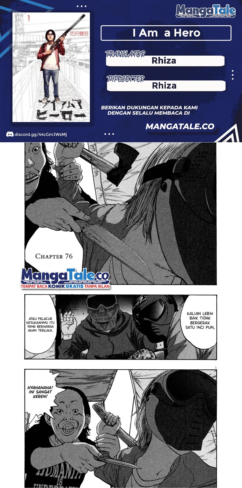 I Am a Hero Chapter 76 Gambar 1