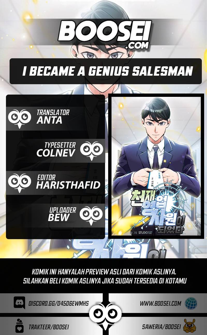 I Became a Genius Salesman Chapter 03 Gambar 1