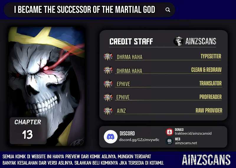 I Became the Successor of the Martial God Chapter 13 Gambar 1