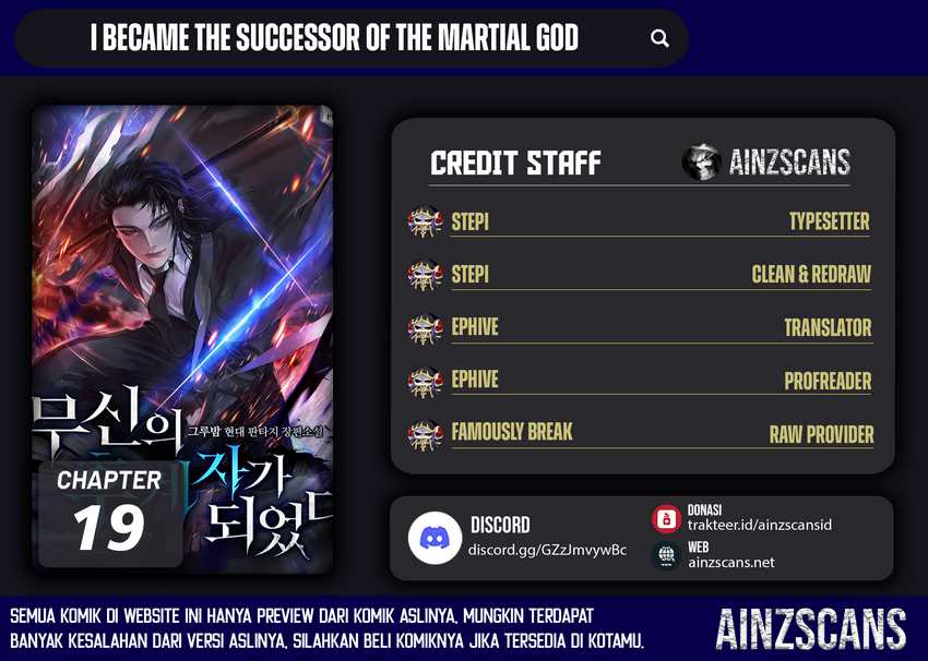 I Became the Successor of the Martial God Chapter 19 Gambar 1