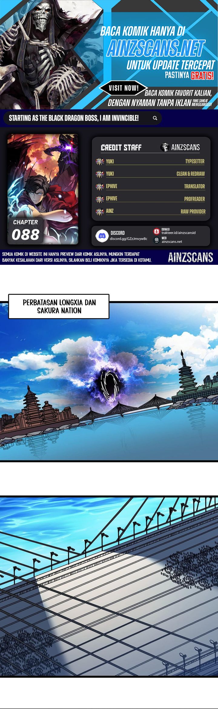 I Become Invincible Black Dragon Boss At The Start Chapter 88 Gambar 1