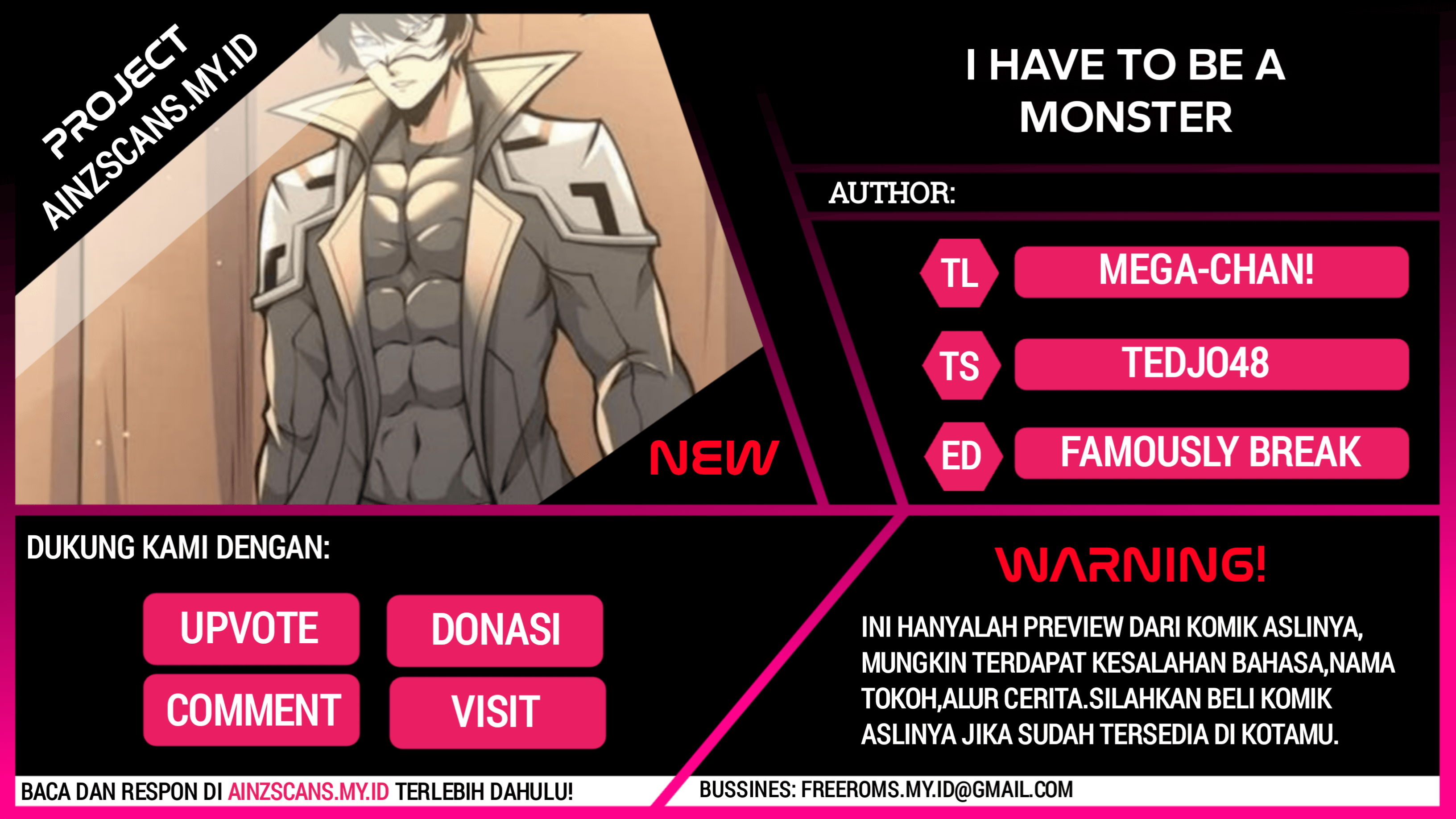 I Have to Be a Monster Chapter 25 Gambar 1