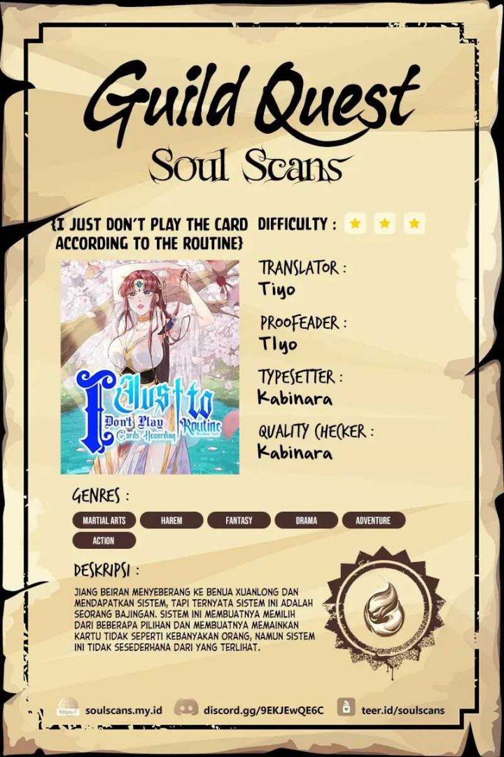 I Just Don’t Play the Card According to the Routine Chapter 156 Gambar 1