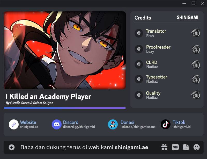 I Killed An Academy Player Chapter 09 Gambar 1