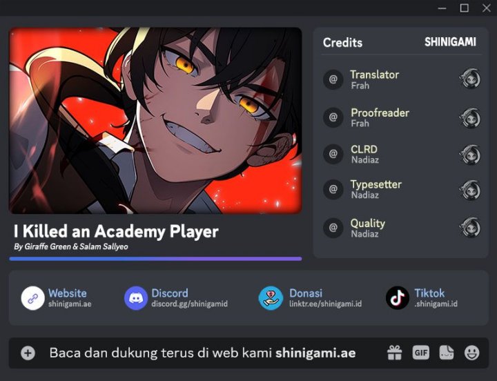 I Killed An Academy Player Chapter 18 Gambar 1