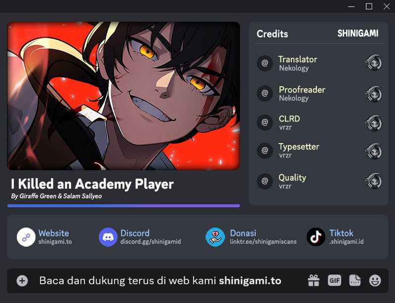 I Killed An Academy Player Chapter 80 Gambar 1