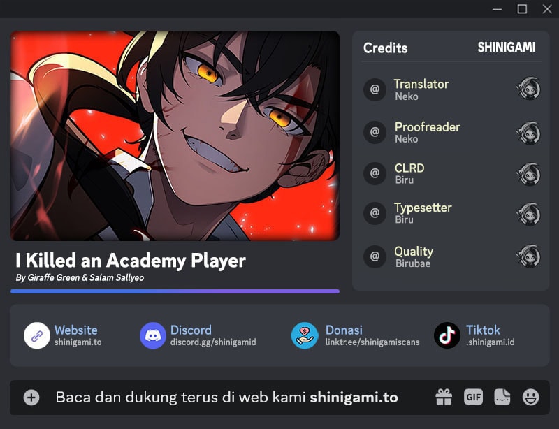 I Killed An Academy Player Chapter 102 Gambar 1