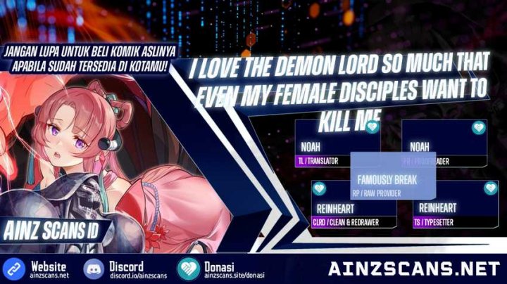I Love the Demon Lord So Much That Even My Female Disciples Want to Kill Me Chapter 08 Gambar 1