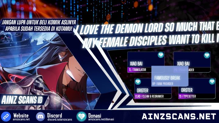 I Love the Demon Lord So Much That Even My Female Disciples Want to Kill Me Chapter 16 Gambar 1