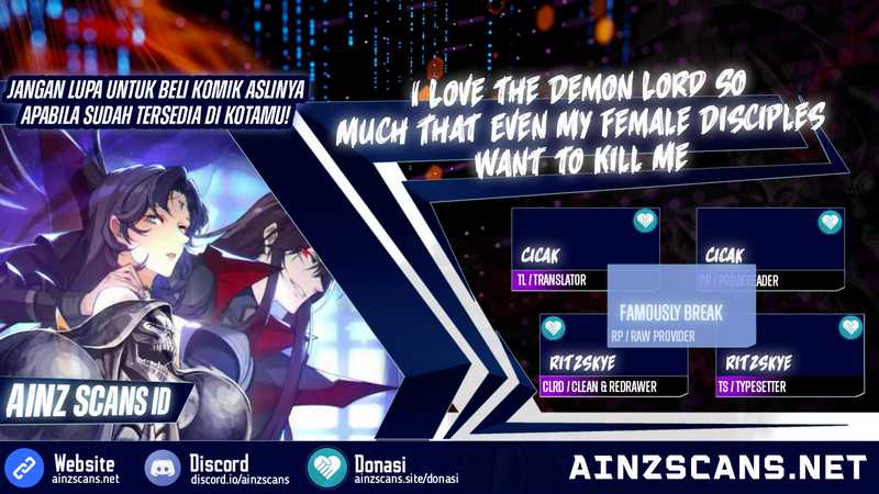I Love the Demon Lord So Much That Even My Female Disciples Want to Kill Me Chapter 55 Gambar 1