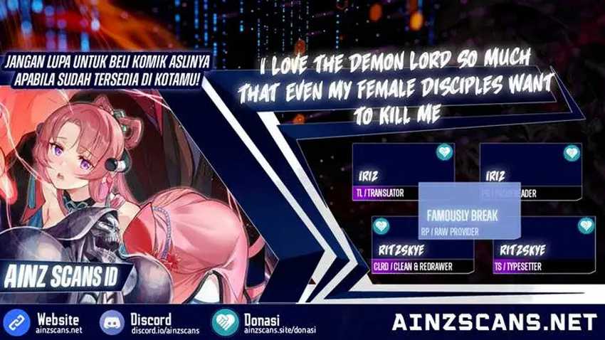 I Love the Demon Lord So Much That Even My Female Disciples Want to Kill Me Chapter 60 Gambar 1