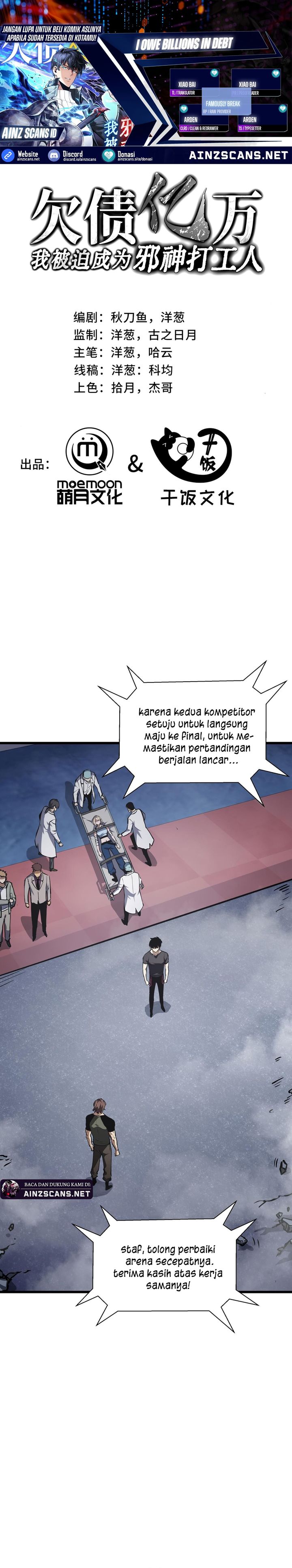 I Owe A Billion Dollars And I am Forced to Become A Worker For An Evil God Chapter 18 Gambar 1