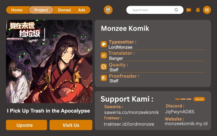 I Pick Up Trash in the Apocalypse Chapter 18 Gambar 1