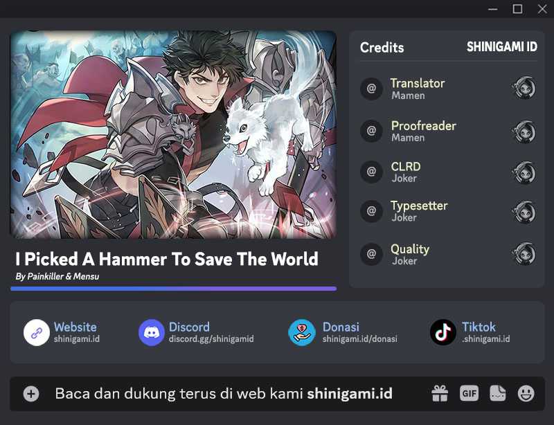 I Picked A Hammer To Save The World Chapter 31 Gambar 1