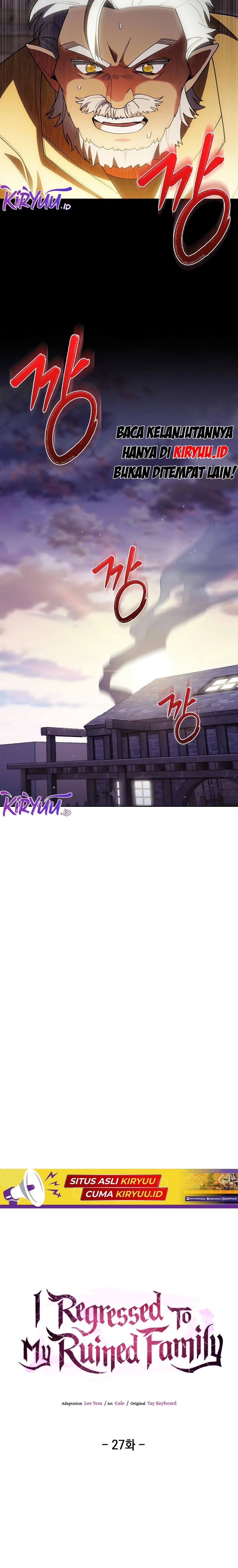 I Regressed to My Ruined Family Chapter 27 Gambar 9