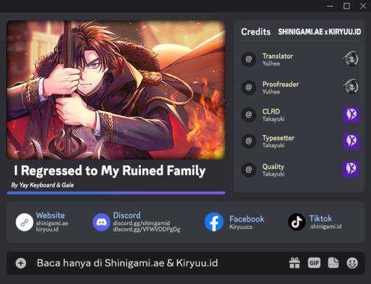 I Regressed to My Ruined Family Chapter 58 Gambar 1