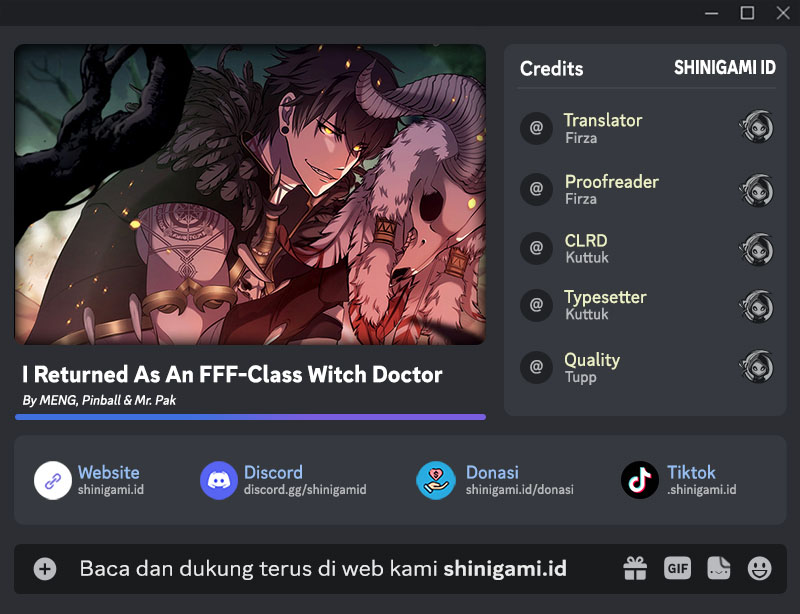 I Returned As An FFF-Class Witch Doctor Chapter 15 Gambar 1