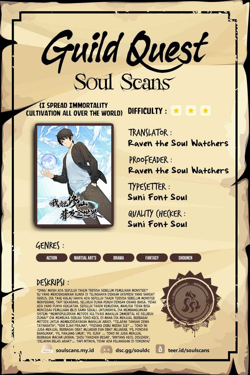 I Spread Immortality All Over The World Chapter 14 Gambar 1