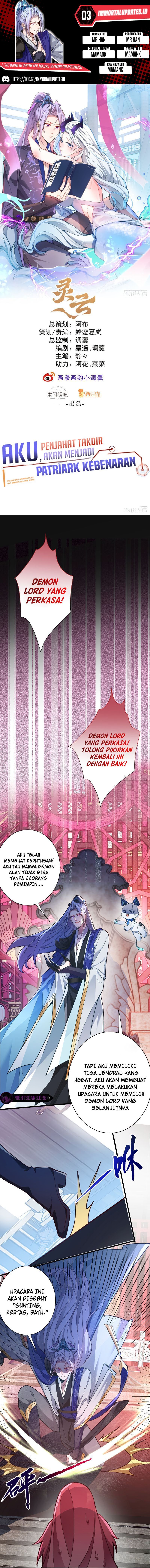 I, The Villain of Destiny Will Become the Righteous Patriarch Chapter 03 Gambar 1