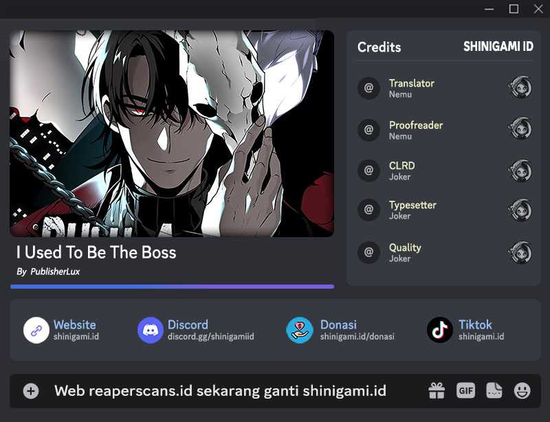 I Used to Be a Boss Chapter 18 Gambar 1