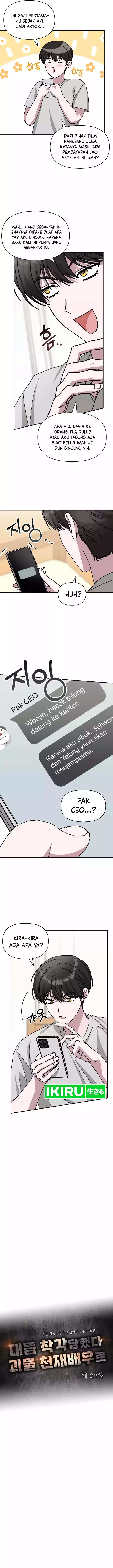 I Was Immediately Mistaken for a Monster Genius Actor Chapter 27 Gambar 3