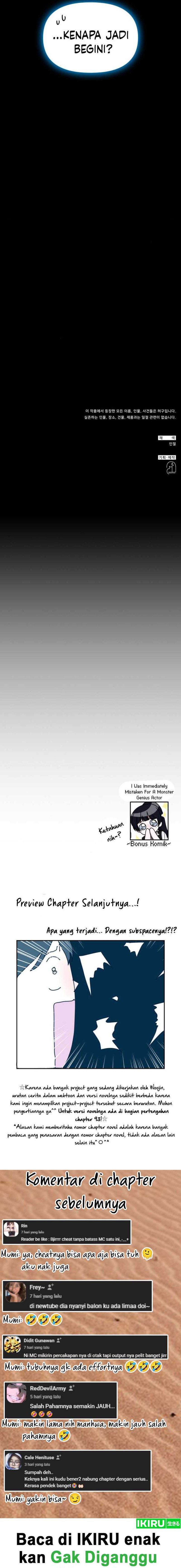 I Was Immediately Mistaken for a Monster Genius Actor Chapter 43 Gambar 19