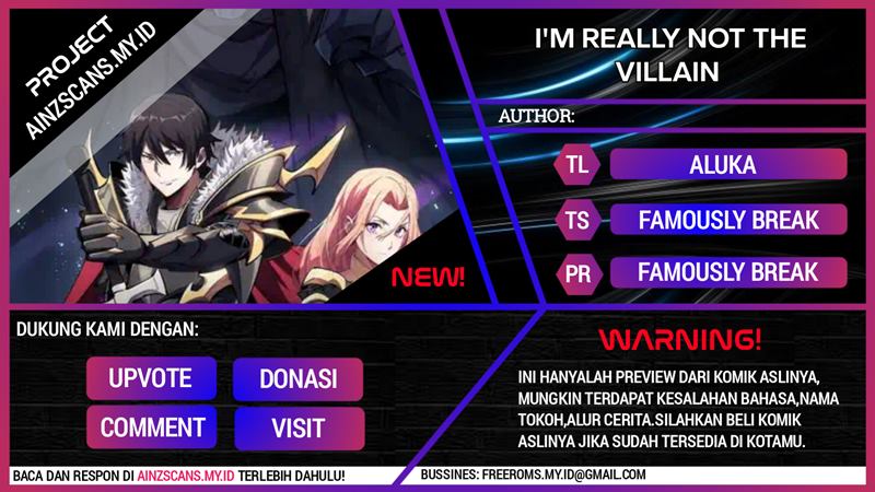 I’m Really Not The Villain Chapter 11 Gambar 1