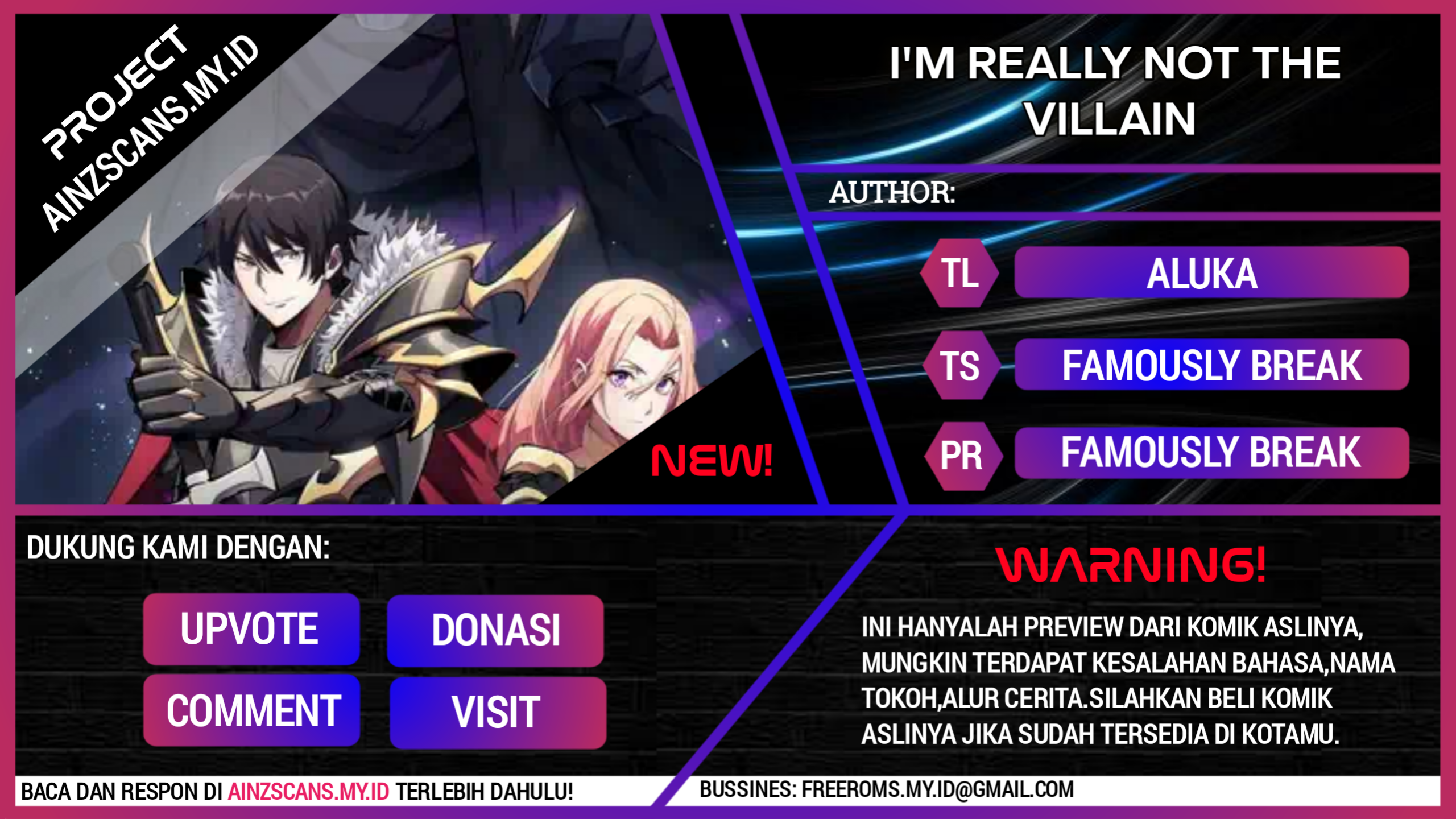 I’m Really Not The Villain Chapter 14 Gambar 1