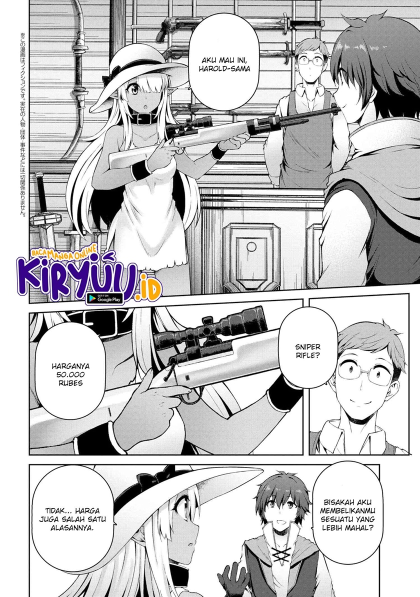 Ie ga Moete Jinsei Dou Demo Yoku Natta kara, Nokotta Nakenashi no Kin de Dark Elf no Dorei o Katta Chapter 03.1 Gambar 3