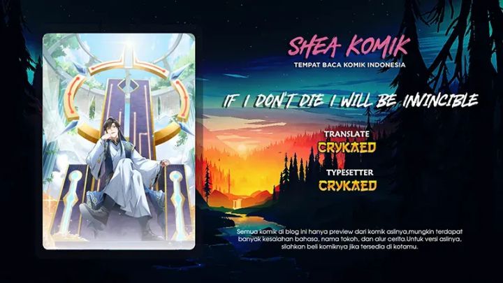 If I Don’t Die, I’ll Be Invincible Chapter 02 Gambar 1