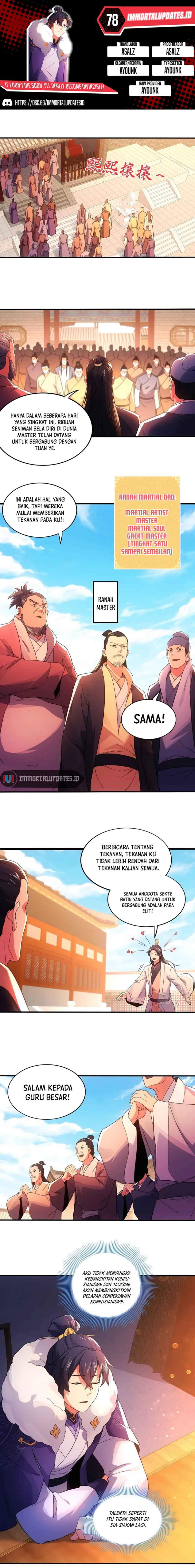 If I Don’t Die, I’ll Be Invincible Chapter 78 Gambar 1
