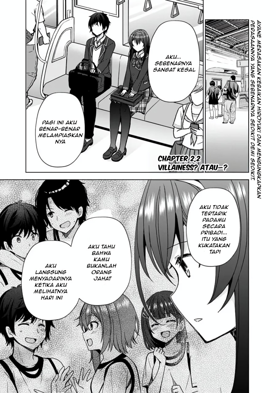 Iinazuke ga Dekita to Omottara, Sono Iinazuke ga Gakkou de Yuumei na “Akuyaku Reijou” Dattan dakedo, Dou Sureba Ii? Chapter 02.2 Gambar 2