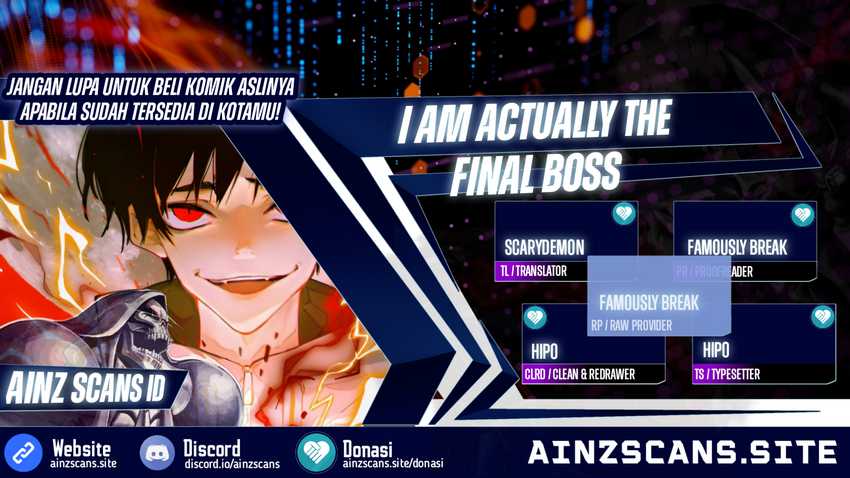 I’m Actually The Final Boss Chapter 11 Gambar 1