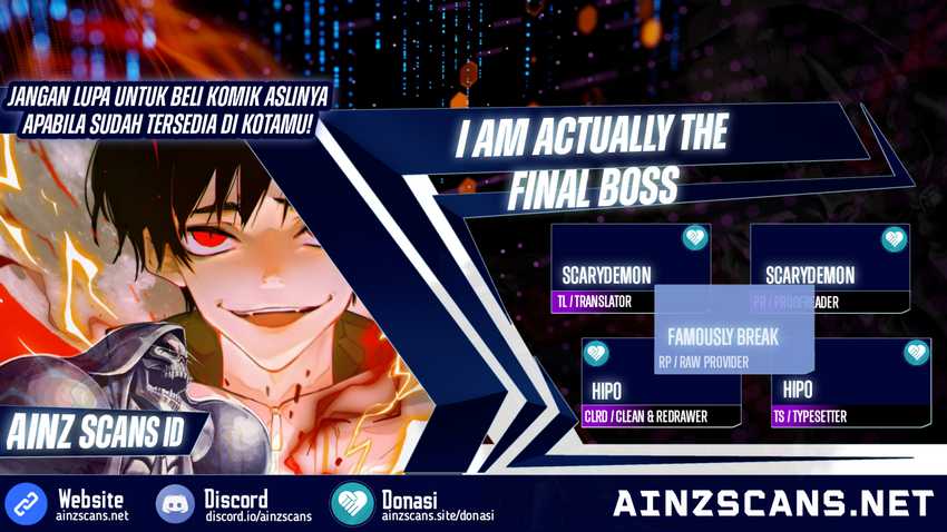 I’m Actually The Final Boss Chapter 21 Gambar 1