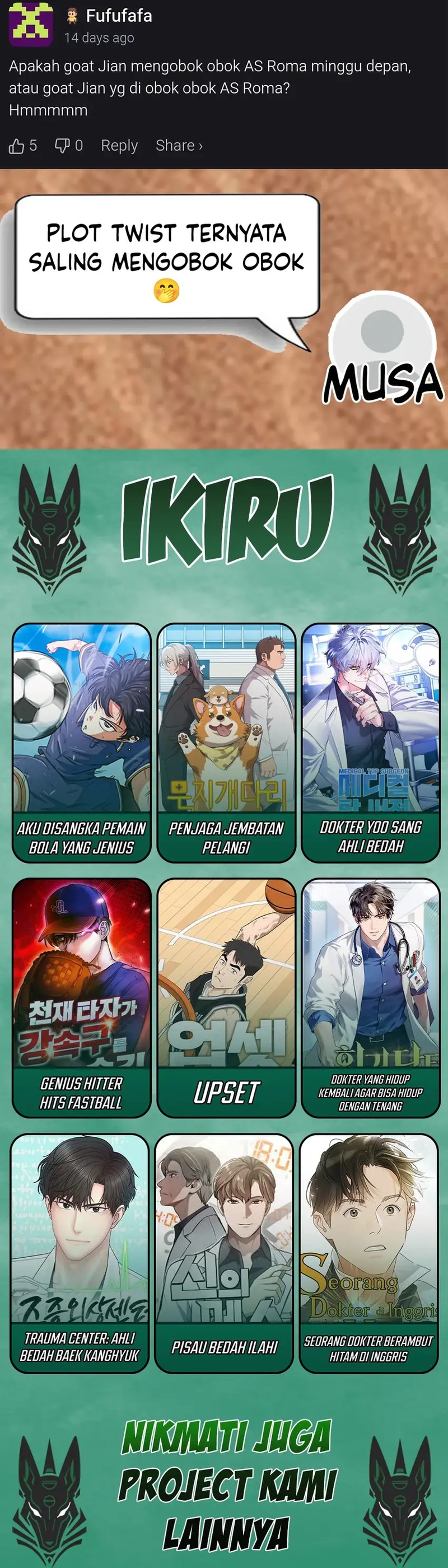 I’m Being Misunderstood as a Soccer Genius Chapter 38 Gambar 27