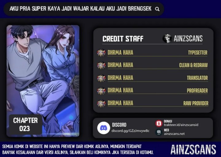 I’m a Super Rich Guy, So It’s Reasonable For Me to Be a Scumbag Chapter 23 Gambar 1