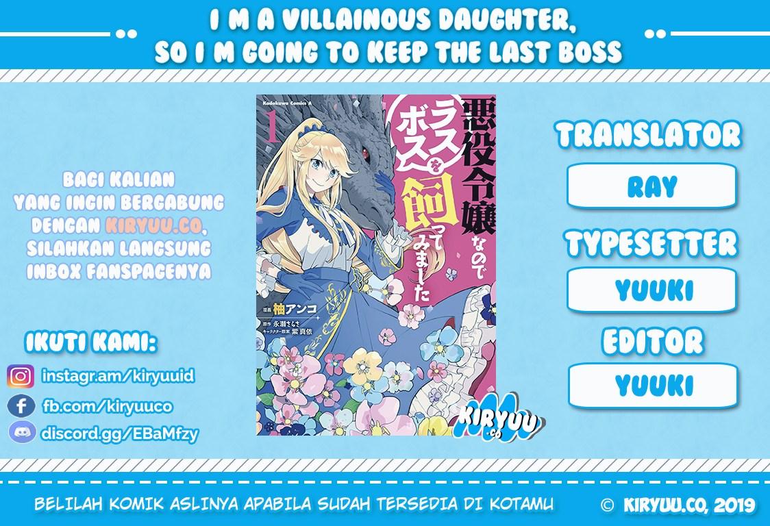 I’m a Villainous Daughter so I’m going to keep the Last Boss Chapter 03 Gambar 1