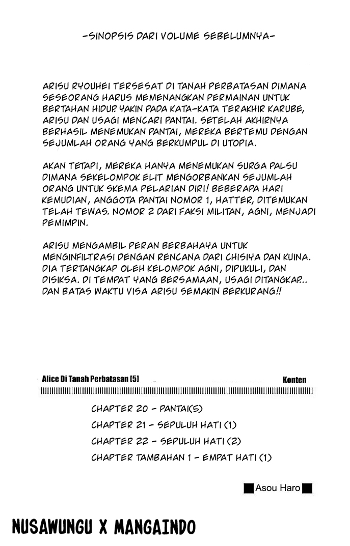 Imawa no Kuni no Alice (Alice in Borderland) Chapter 20 Gambar 4
