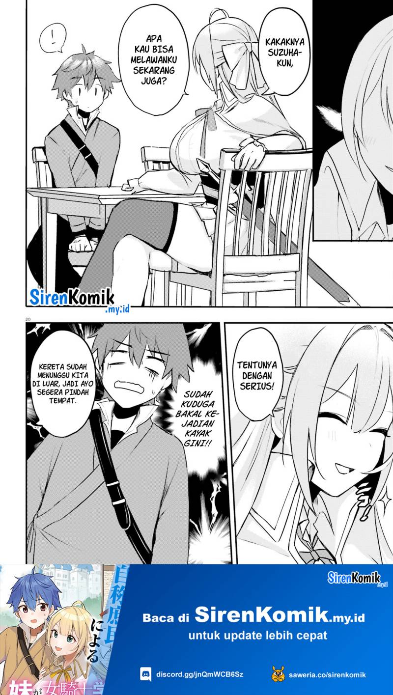 Imouto ga Onna Kishi Gakuen ni Nyuugaku Shitara Naze ka Kyuukoku no Eiyuu ni narimashita Boku ga Chapter 01 Gambar 21