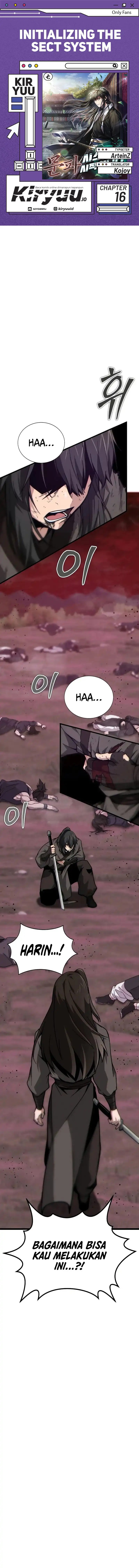 Initializing the Sect System Chapter 16 Gambar 1