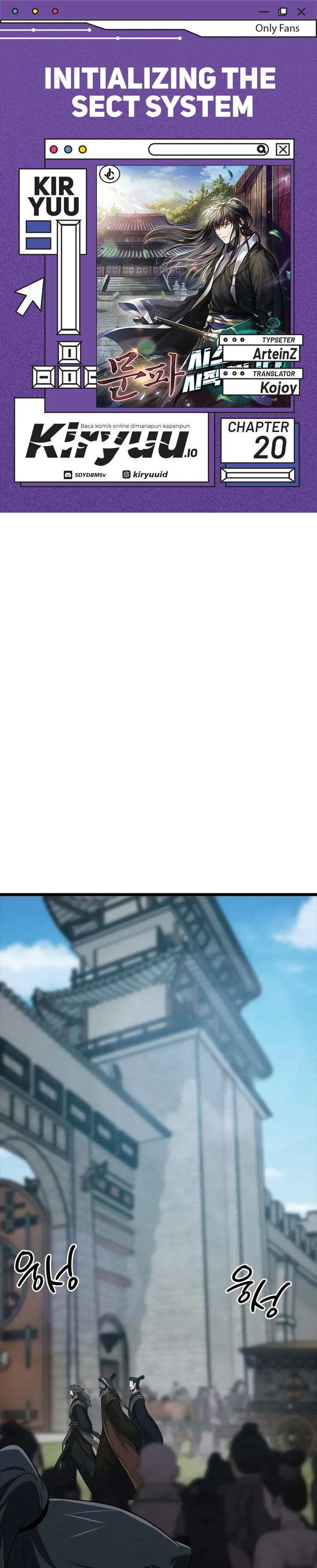 Initializing the Sect System Chapter 20 Gambar 1