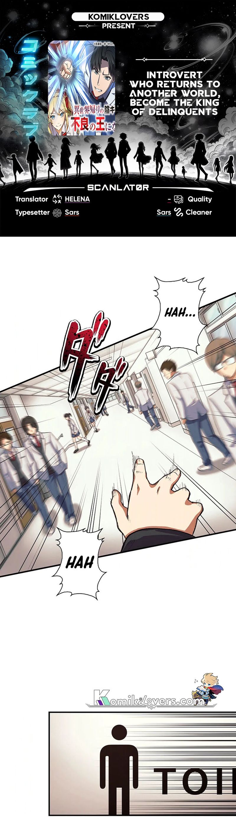 Introvert Who Returns to Another World, Become The King of Delinquents Chapter 01 Gambar 1