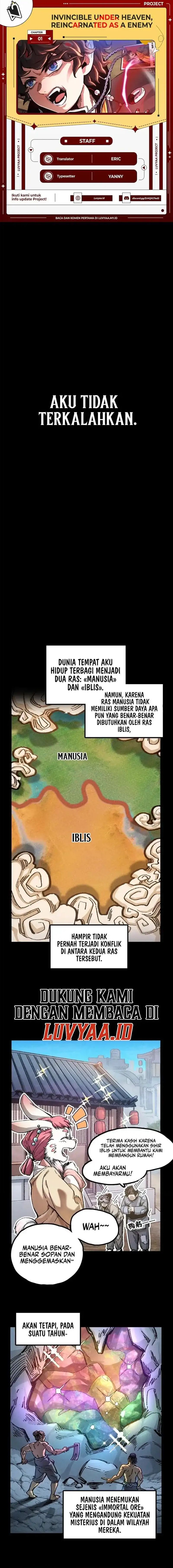 Invincible Under Heaven: Reborn as the Enemy Chapter 02 Gambar 1